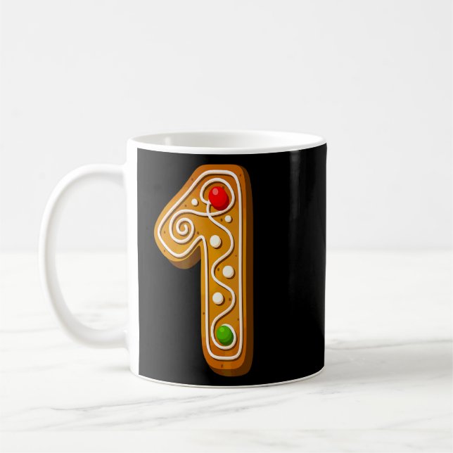 Taza De Café 1 Navidades de capital más curiosos Cookie Alphabe (Izquierda)