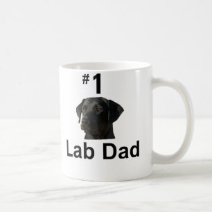 Taza De Café # 1 papá del laboratorio - 2 (bl)