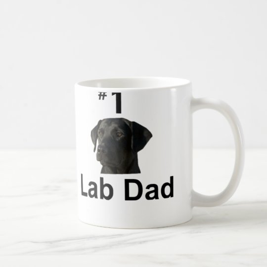 Taza De Café # 1 papá del laboratorio - 2 (bl)