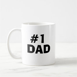 Taza De Café #1 Papá Regalo personalizado del Día del Padre con