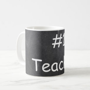 Taza De Café #1 Teacher Chalkboard Diseño Idea de Regalo