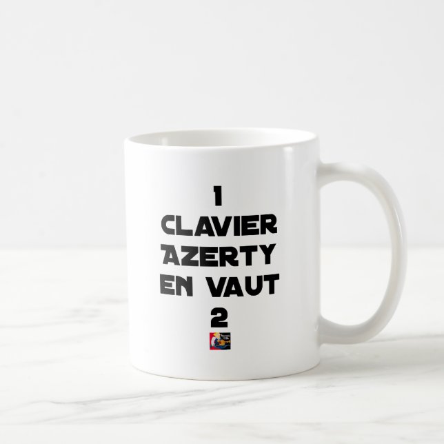 Taza De Café 1 TECLADO AZERTY VALUE 2 - Juegos de palabras (Derecha)