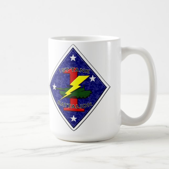 Taza De Café 1r Batallón del tanque - 1ra División de Marina (Derecha)