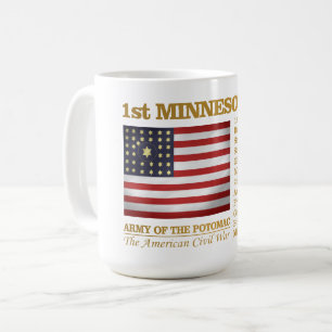 Taza De Café 1r Infantería voluntaria de Minnesota (BH)