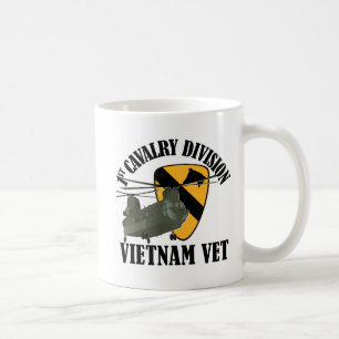 Taza De Café 1r Veterinario de Cav Vietnam - CH-47