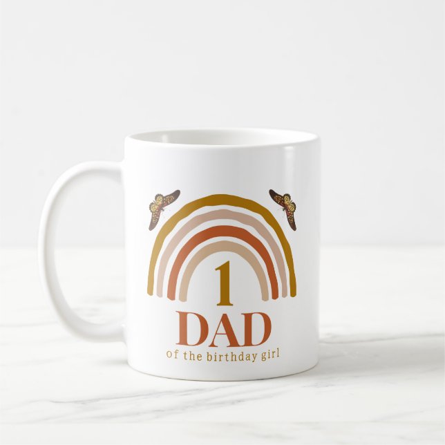 Taza De Café 1st birthday of girl customized dad (Izquierda)