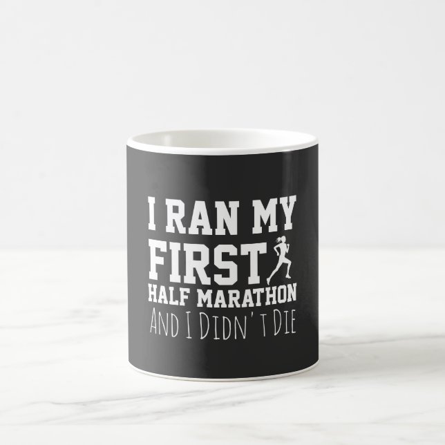 Taza De Café 1st Half Marathon Runner Funny First Marathoner (Centro)