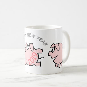 Taza De Café 2019 2019 2019 Mug Ilustracion 2