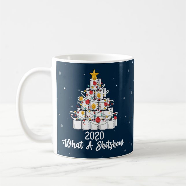 Taza De Café 2020 Qué espectáculo, Navidades pandémicos (Izquierda)