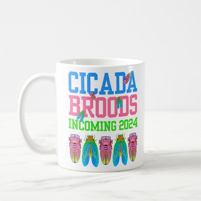 TAZA DE CAFÉ 2024 DIVERSIÓN CICADA BROODS INGRESANDO (Izquierda)