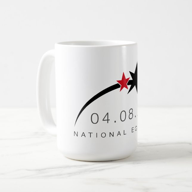 Taza De Café 2024 Total Eclipse Solar Coffee Mug (Anverso izquierdo)