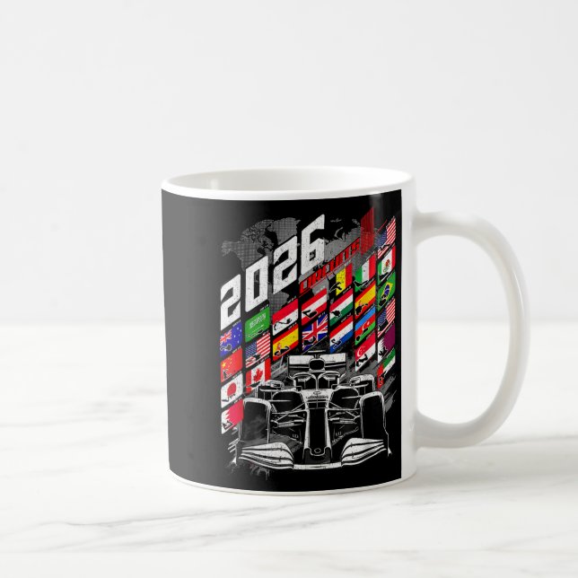 Taza De Café 2026 Calendar Racing Circuit Schedule Places  (Derecha)