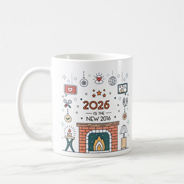 Taza De Café 2026 Is The New 2016 Cozy Culture Vector (Izquierda)