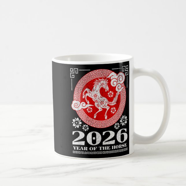 Taza De Café 2026 Lunar Chinese New Year Fire Horse  (Derecha)