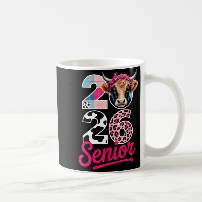 Taza De Café 2026 Senior Cow Lovers Graduation Funny Cl Shirt F (Derecha)