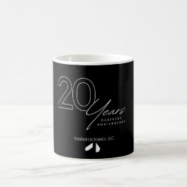 Taza De Café 20 Aniversario del café Mug B & W