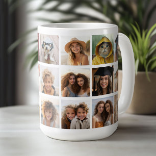 Taza De Café 21 Cuadrícula de Collage de fotos - galería - blan