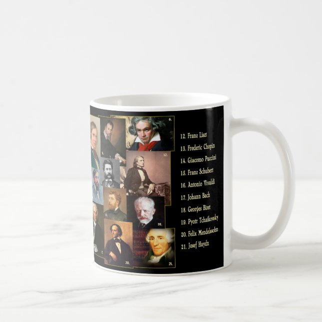 Taza De Café 21 Music Masters Coffee Mug (Derecha)
