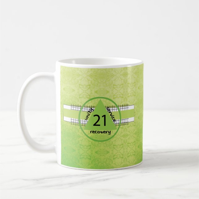 Taza De Café 21er año 12 paso de recuperación regalo de anivers (Izquierda)