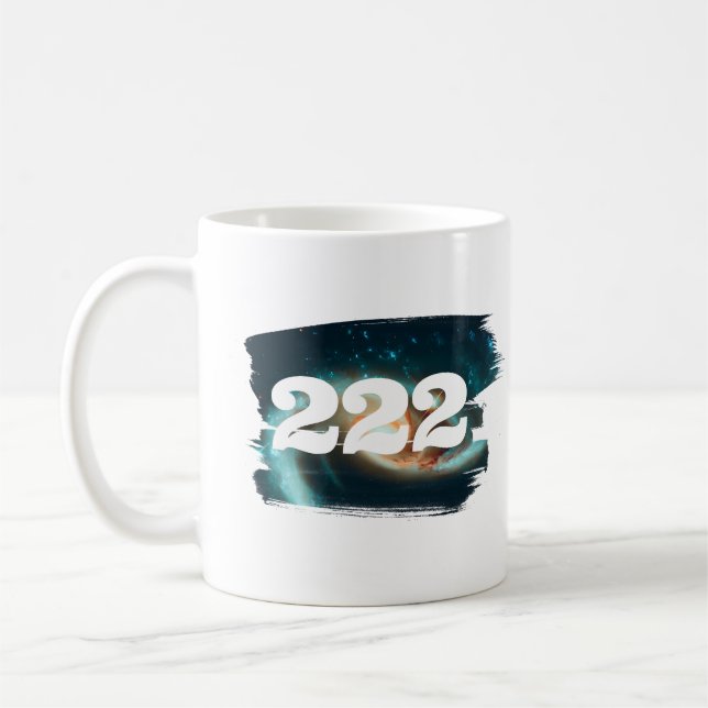 Taza De Café 222 Manifestación de galaxia por número de ángel u (Izquierda)