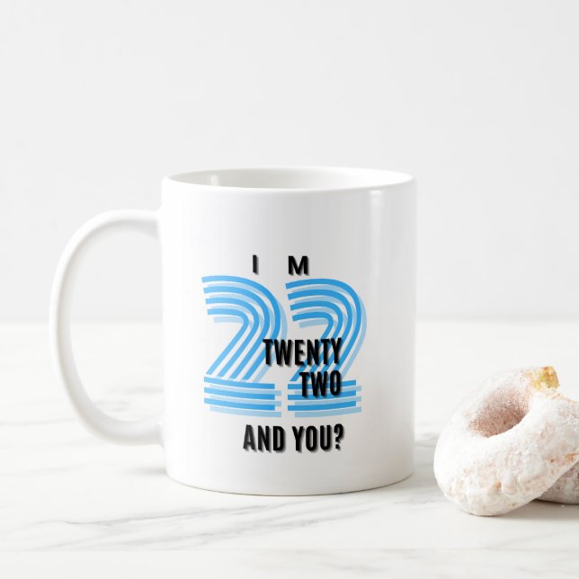 Taza De Café 22 y conteo (Con donut)