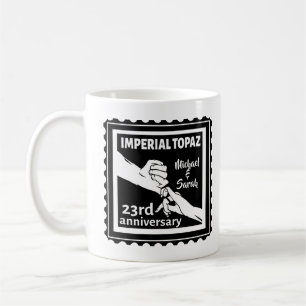 Taza De Café 23.º aniversario boda Topaz Imperial