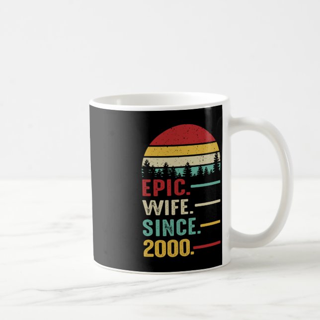 Taza De Café 23 años de Boda para su épica esposa desde el 2 (Derecha)