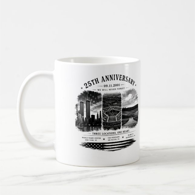 Taza De Café 25º Aniversario/ NUNCA OLVIDES  (Izquierda)