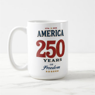 Taza De Café 250º Aniversario de la Libertad de América 1776 Ce