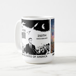 Taza De Café 250º Aniversario EE. UU., Bandera Americana / Patr