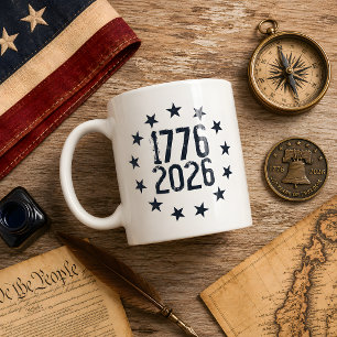 Taza De Café 250 aniversario América 1776-2026 libertad