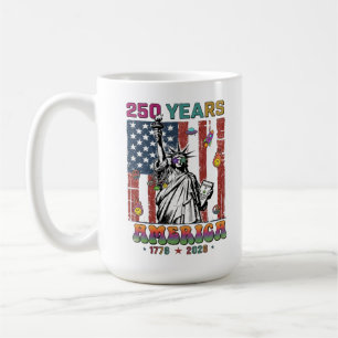 Taza De Café 250 Años América Cuatro Julio 2026 Patrio Semiquin