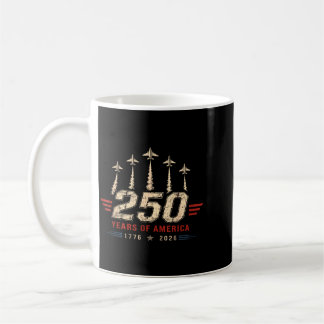 Taza De Café 250 Años De América 1776 2026 Aviones Militares EE