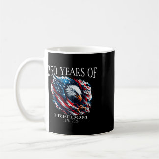 Taza De Café 250 Años De Libertad 1776-2026, Patriótico America