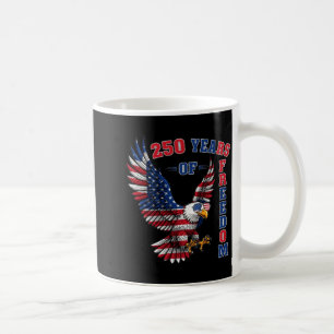 Taza De Café 250 años de libertad americana 1776 4 de julio man