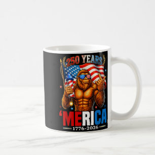Taza De Café 250 años de Merica bandera de USA 250 Sasquatch