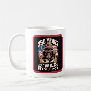Taza De Café 250 Años de Resiliencia Salvaje Bisonte