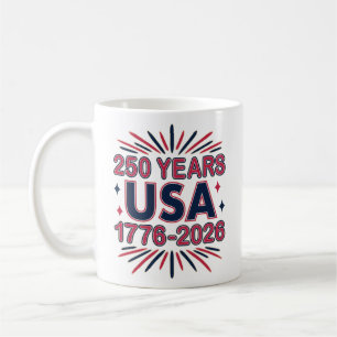 Taza De Café 250 años EE.UU.   1776-2026 Semiquincentenario