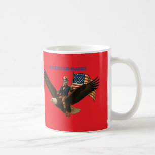 Taza De Café 250 Años Tío Sam, Águila Calva y Bandera Americana