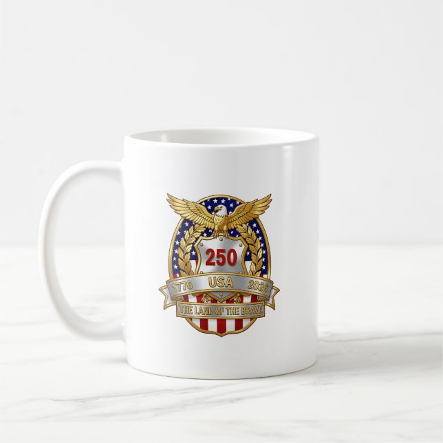 Taza De Café 250 cumpleaños de Estados Unidos (Izquierda)