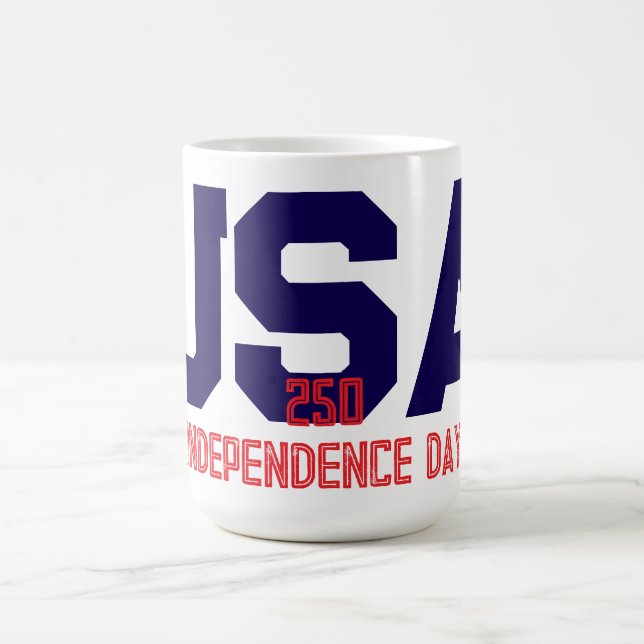 Taza De Café 250 Día de la Independencia de EE. UU. (Centro)