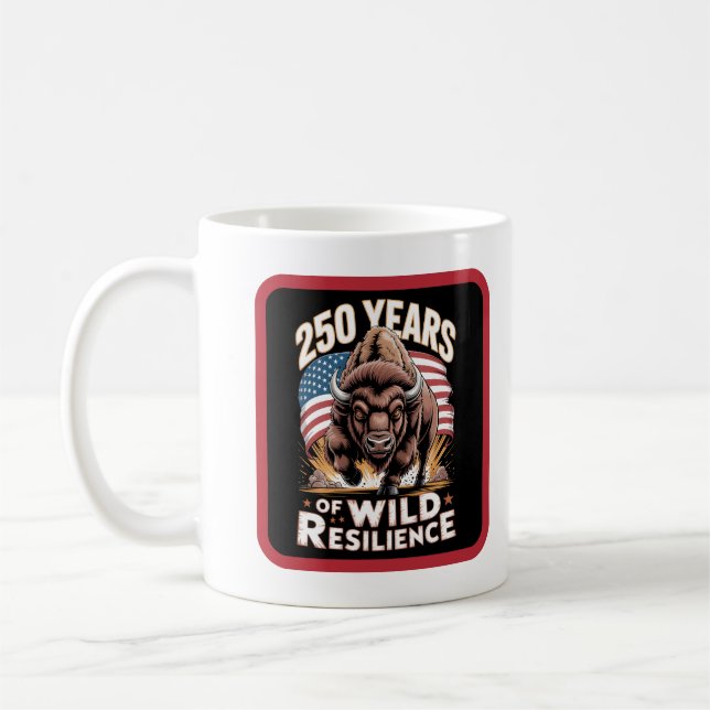 Taza De Café 250 Years of Wild Resilience Bison (Izquierda)