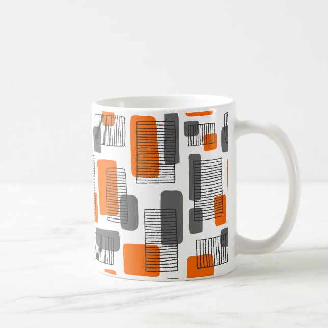 Taza De Café 251215 - Naranja y gris (Derecha)