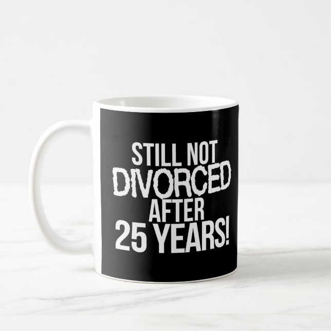 Taza De Café 25° Aniversario Boda 25 Años Matrimonio 24 (Izquierda)