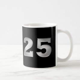 Taza De Café 25° Aniversario de Plata: Mugs o Steins