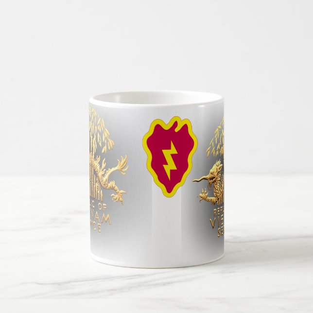 Taza De Café 25to Infantería y dragón del servicio de Vietnam (Centro)