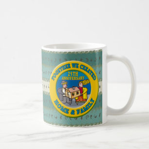 Taza De Café 25to Regalos del aniversario de boda