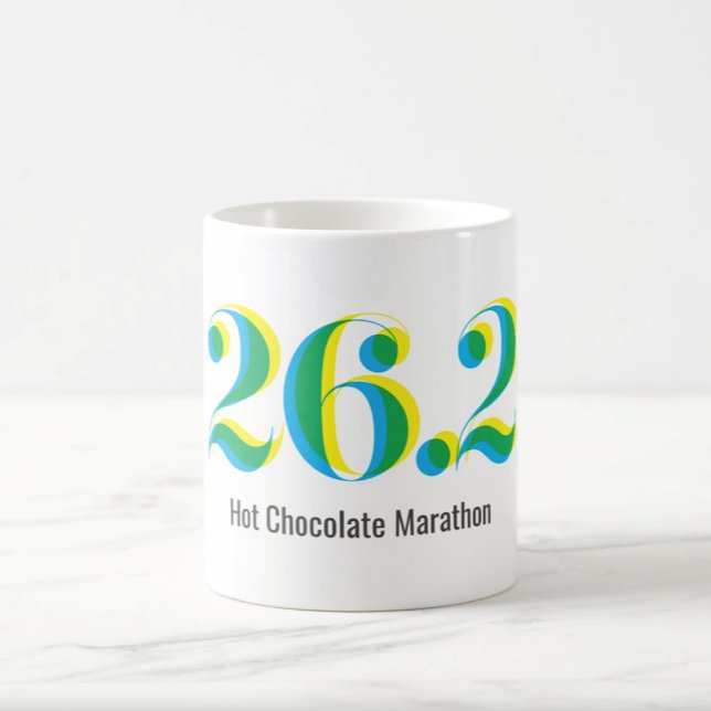 Taza De Café 26.2 Maratón personalizada en negrita Texto en neg (Subido por el creador)