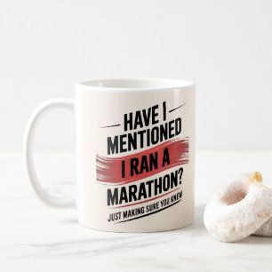 Taza De Café 26,2 millas maratón en marcha