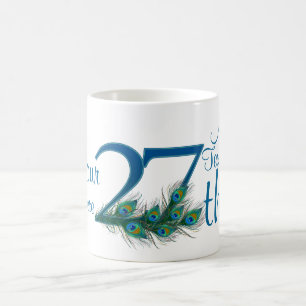 Taza De Café # 27 - 27mo aniversario de boda o 27mo cumpleaños